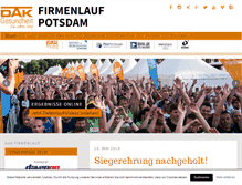 Tablet Screenshot of firmenlauf-potsdam.de